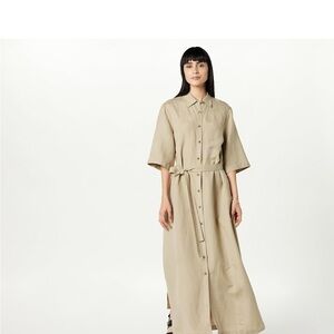 New with tag long shirt dress plaza taupe size xxsmall